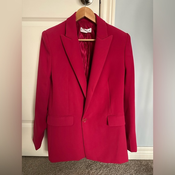 Mango Jackets & Blazers - NWOT Mango Magenta Blazer M